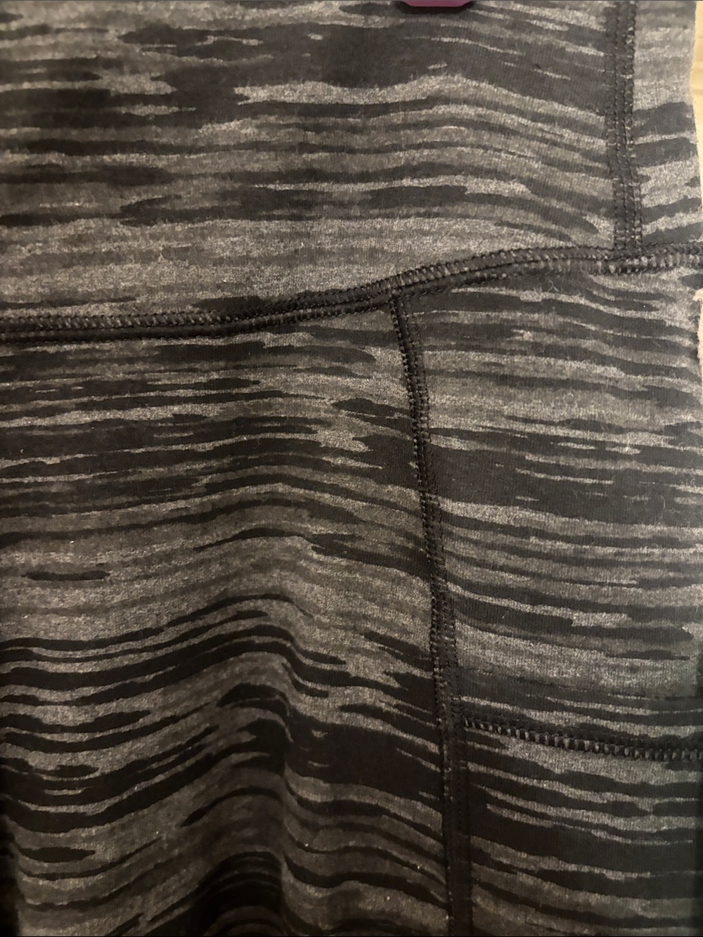 Pact Organic 7/8 Pocket Charcoal Black Heathered Leggings - Picture 3 of 5